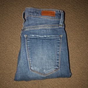 High rise skinny jeans